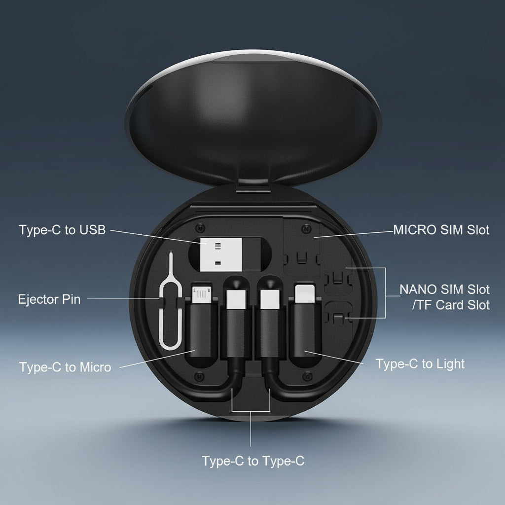 Fast Charging Travel Cable Set